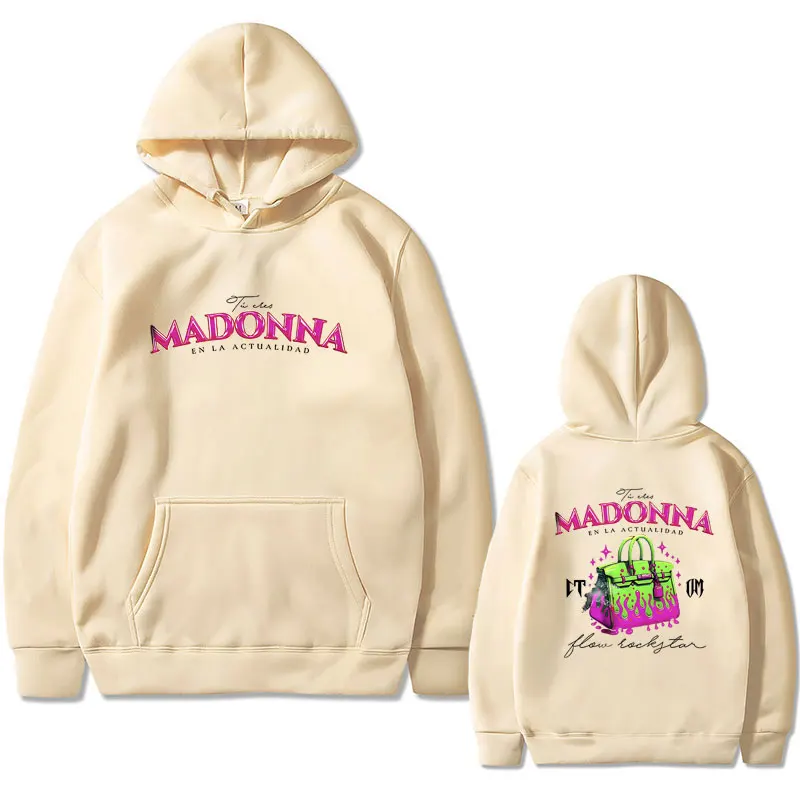 Natanael Cano Madonna Corridos Tumbados CT Double Sided Print Hoodie Male Fleece Cotton Pullover Men's Hip Hop Vintage Hoodies