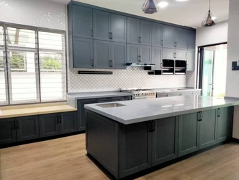 ตู้ครัวไม้สั่งทำพิเศษ - พร้อมที่เก็บของแบบปิดนุ่มนวล |   ขนาดที่กำหนดเอง 2