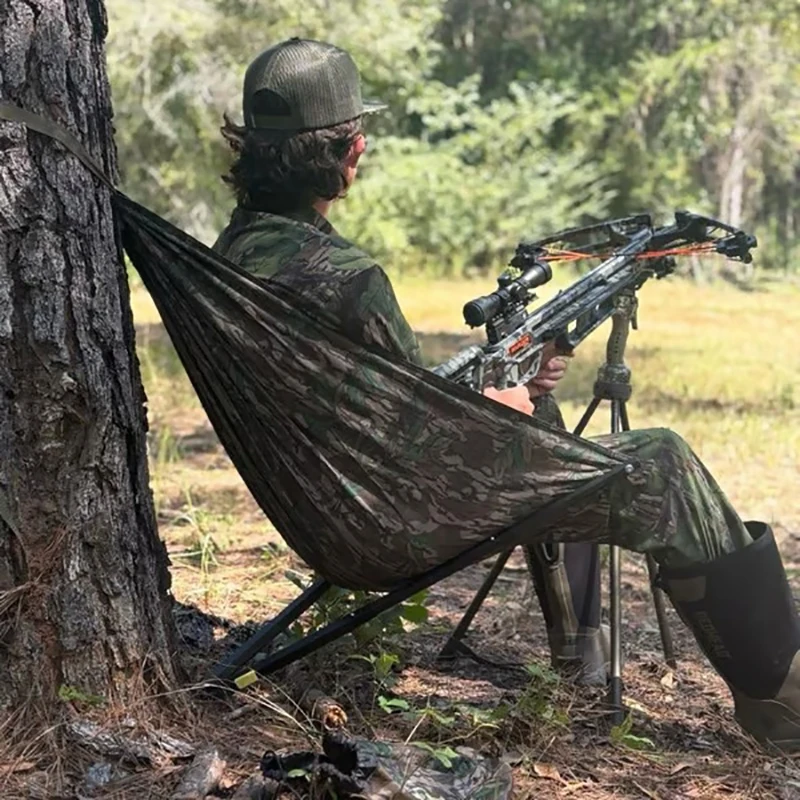 Siège de chasse camouflage pliant hamac portable pour pêche et camping en extérieur