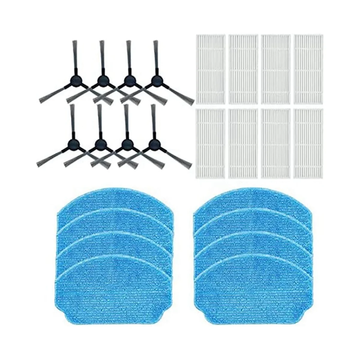 

Сменный фильтр, боковая щетка, Набор накладок для швабры, совместимых с BR150/BR151 аксессуары для робота-пылесоса