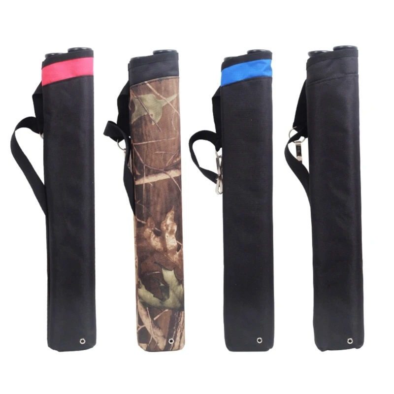 Колчан для стрел с 2 трубками, сумка-держатель 44x7 см с регулируемым ремнем, костюм, изогнутые/блочные луки для охотничьего для