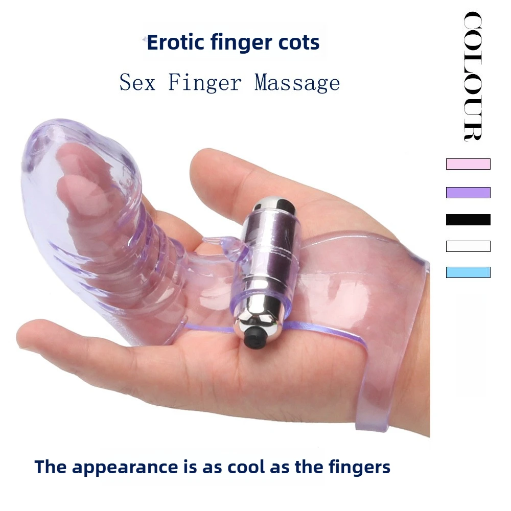 Vibrating Finger Cover Sex Toys for Couples Flirting Vibration G-spot Clitoris Stimulator Finger Condom Adult Sex Products Bdsm