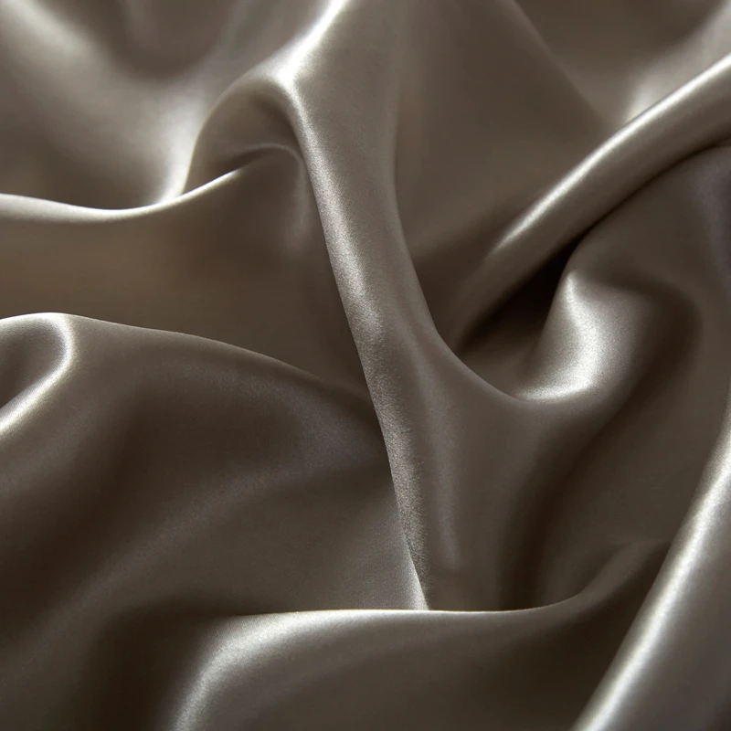 Grade 6A Natural Mulberry Silk Fitted Sheet Four Corners With An Elastic Band Mattress Cover Solid Color Bed Sheet Fit Sheet 5