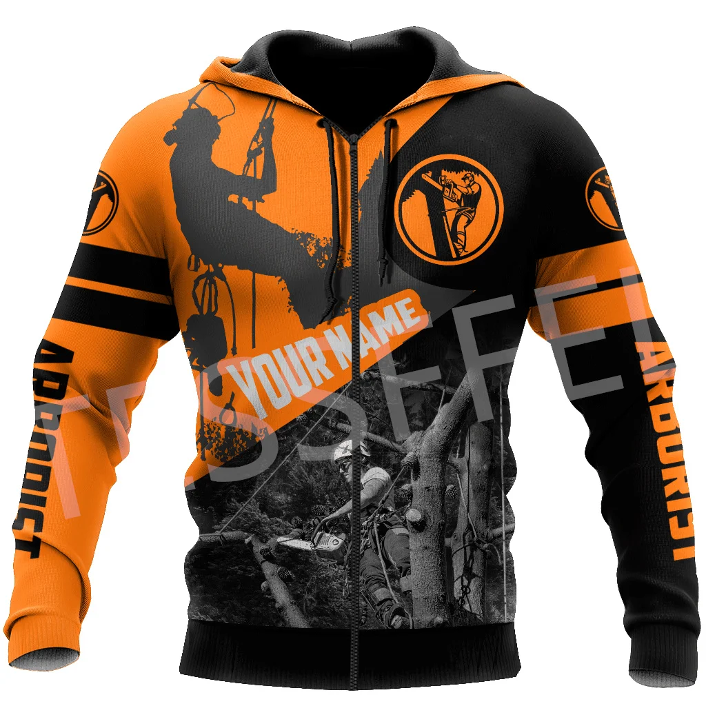 Name Arborist Logger Chainsaw Carpenter Worker Tattoo Streetwear 3DPrint Pullover Harajuku Jacket Casual Funny Hoodies 21