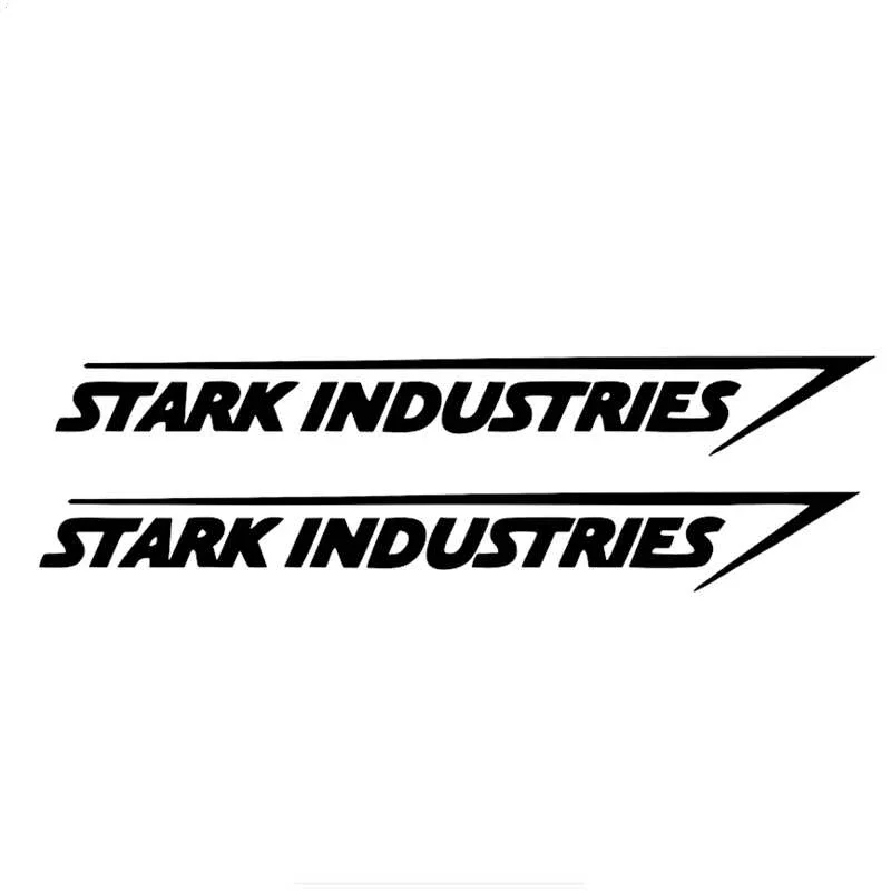 

2 X Stark Industries Car Body Stripes StickersKK Waterproof Decal Skateboard Motorcycles Auto Accessories,20cm*3cm