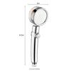1PC Turbocharged Shower Head Handheld High Pressure Shower Head Enhanced Water Leakage and Anti Drop Household Shower Head 6
