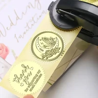 Embosser Stamp LOGO Customized Wedding Library Book Private Seals Customization Envelope Party Invitation Embossing Stamps DIY 2