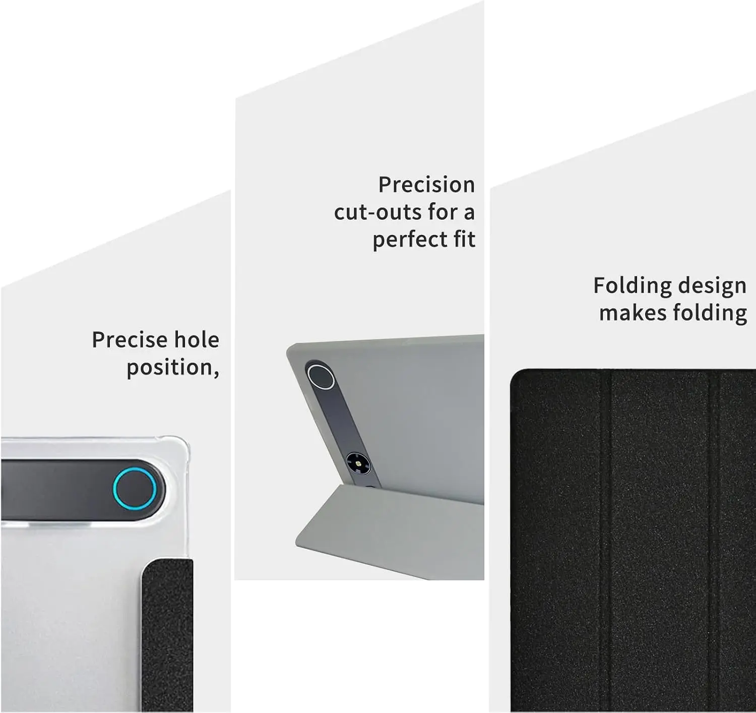 Slim Trifold Stand Cover with Matte TPU Back