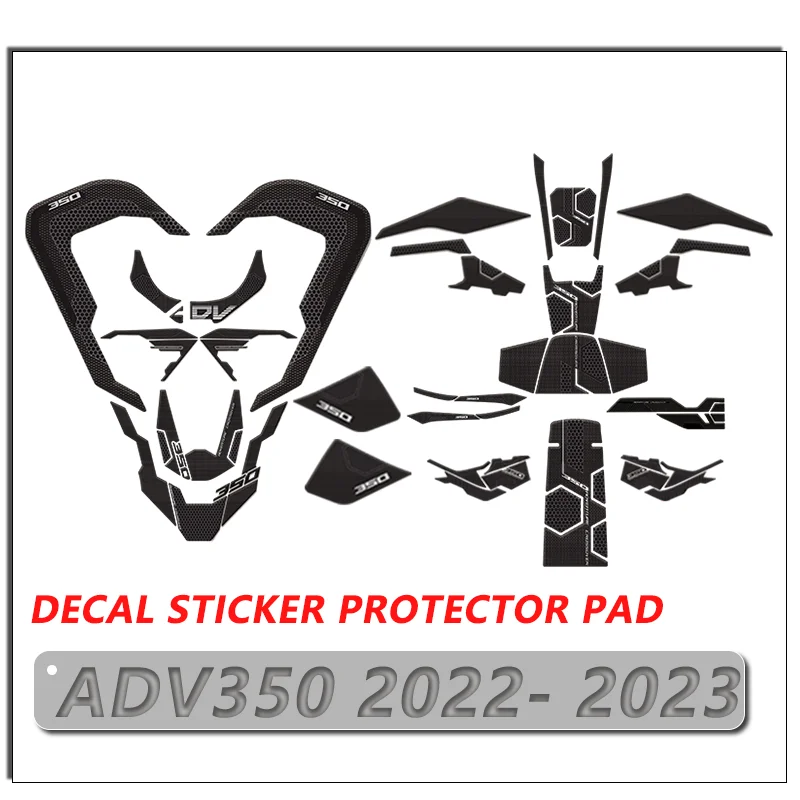 Hot Sales For Honda ADV350 ADV 350 2022-2023 Motorcycle Whole Body Stickers 3D Fuel Tank Pad Protection Decorative Decals adv350