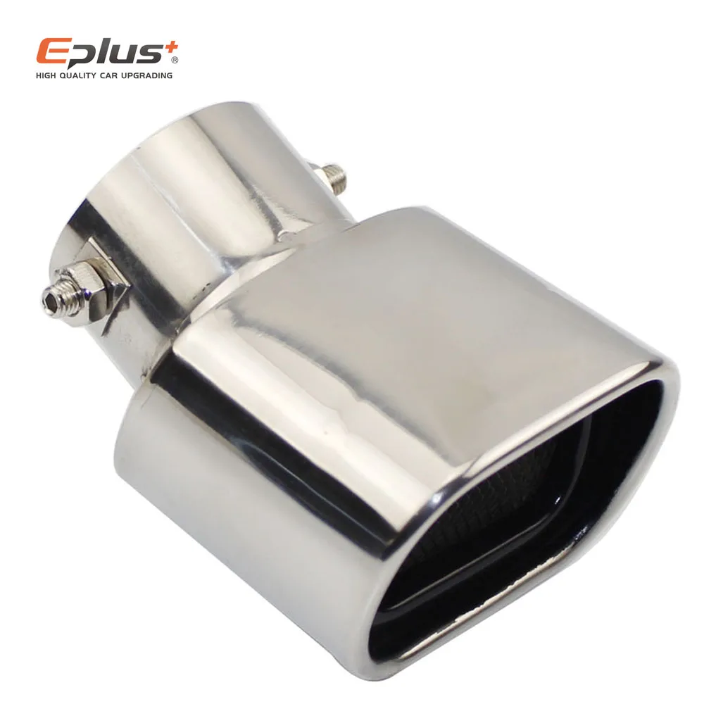 Car Exhaust Tail Pipe Universal Stainless Steel Exhaust System Outlet Nozzle End ID 60MM Oval