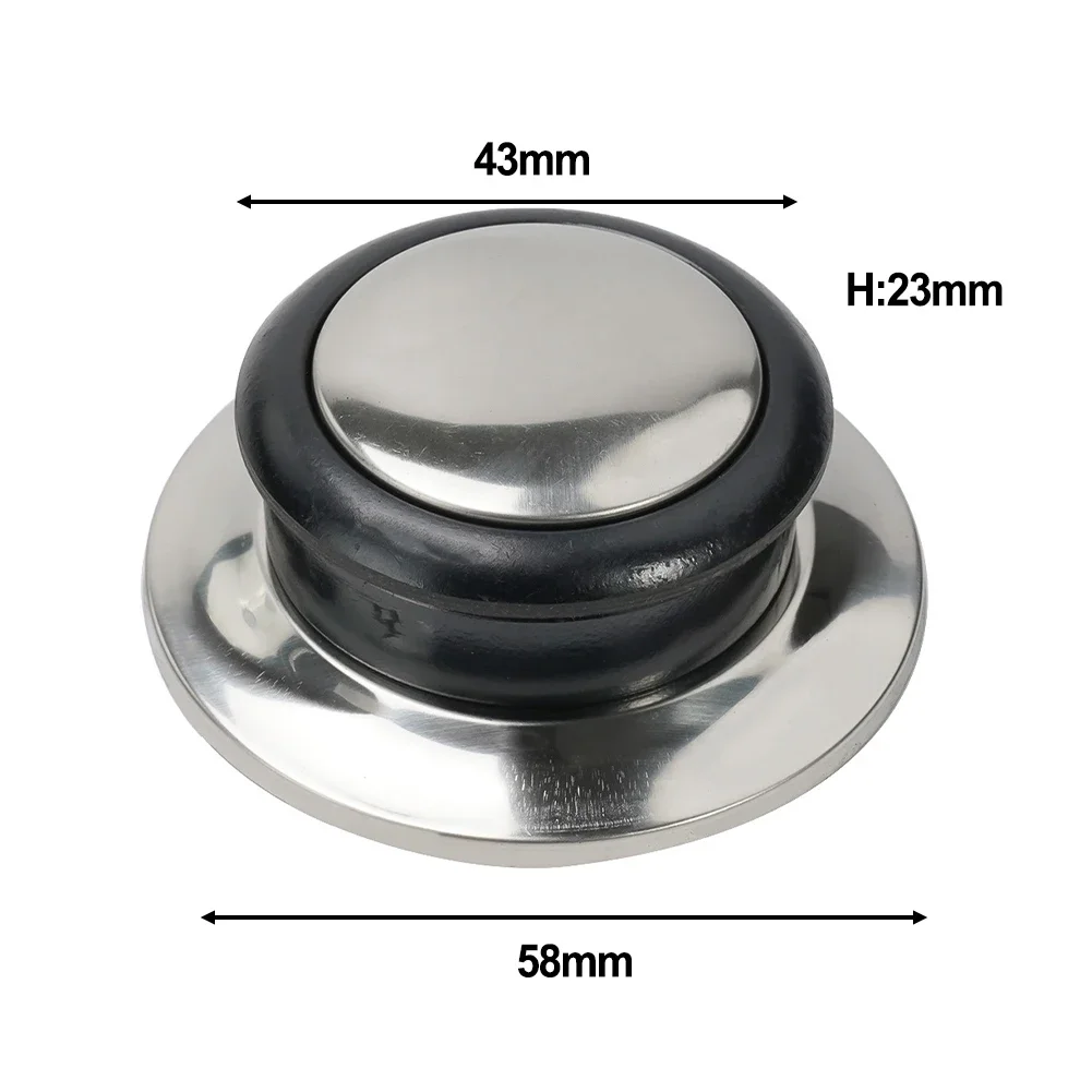 2pcs 5mm-12mm Stainless Steel Lid Knob Universal Replacement Glass Lid Carrying Handle Kitchen Cookware Fixing Handle