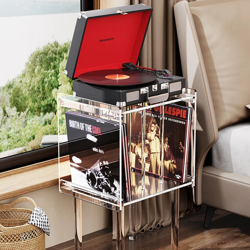 Shelf Cd Organizer Rack Display Storage Capacity Disc Radio Portable Tray Holder Large CD Rack Music Estante Retro Furnitures