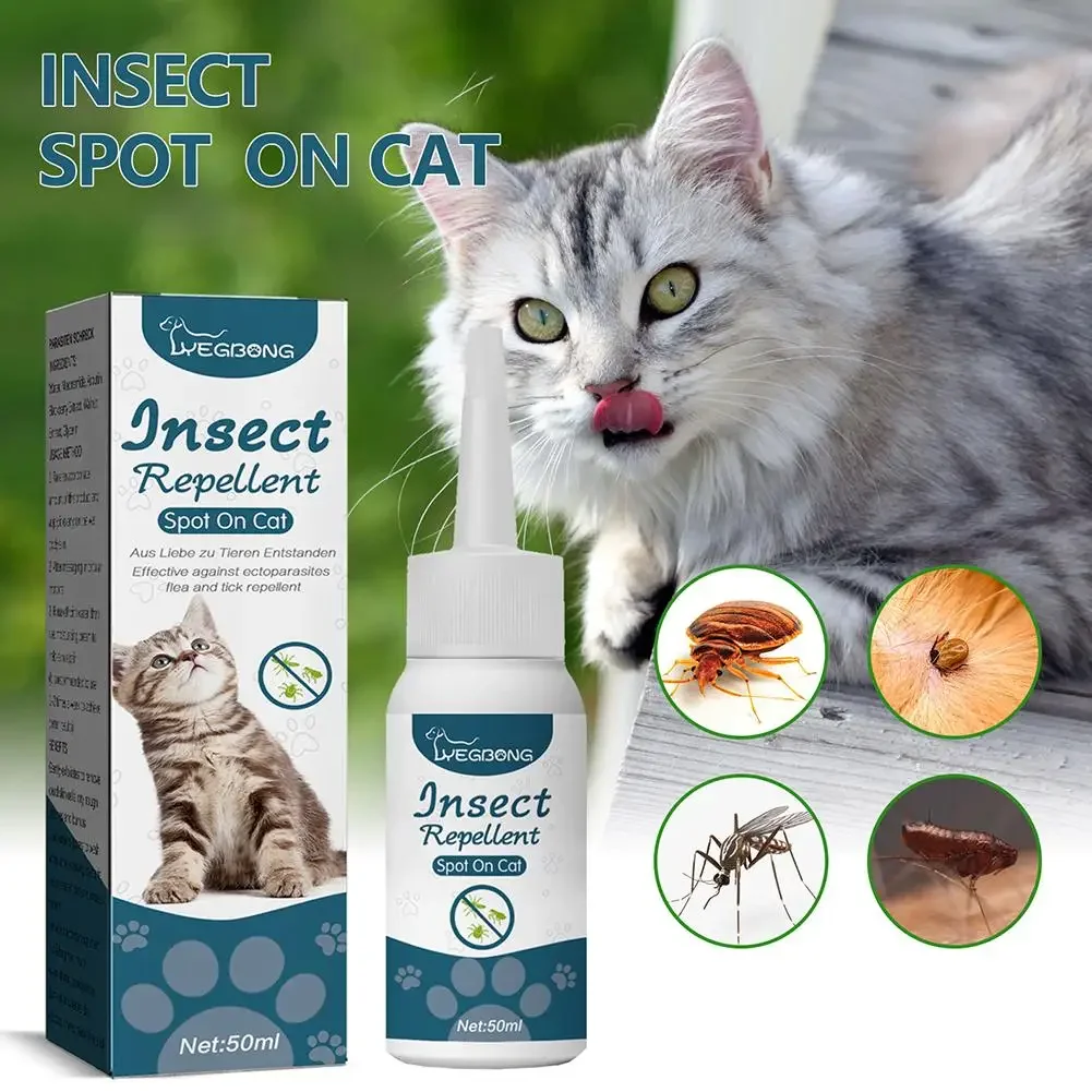 Flea Killer Drops Anti Fleas Cats Ticks Lice Mite Removal Pet Removal Dogs Treatment Drops Itching Ringworm Relieve O8Y4 pet flea tick agent