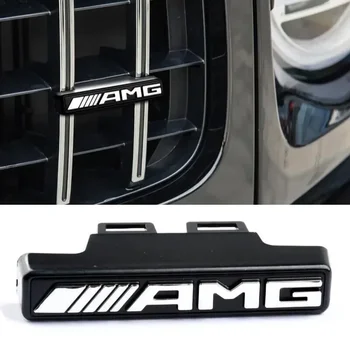 80x35mm ABS Car Front Grille Emblem Badge Label for Mercedes Benz AMG W463 W464 W461 G63 G65 Auto Accessories Decoartion 1