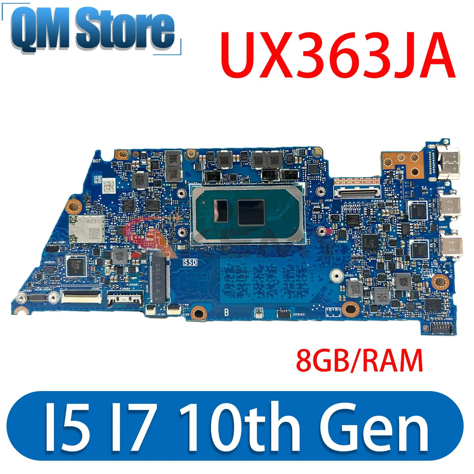

Mainboard For ASUS Zenbook Flip 13 UX363 UX363JA BX363JA RX363JA Laptop Motherboard I5 I7 10th Gen 8GB/RAM