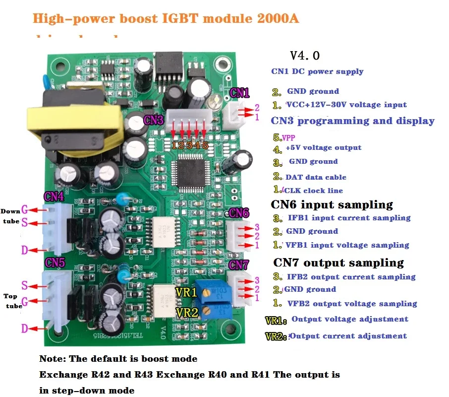 

Высокомощный синхронный повышающий/понижающий IGBT плата драйвера модуля