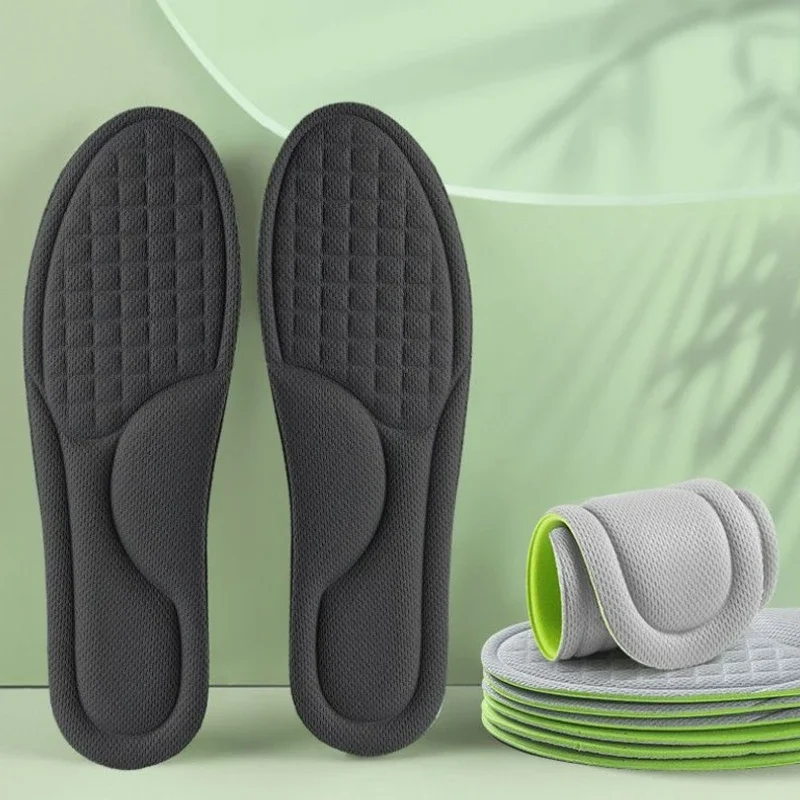 1-10Pairs Unisex Memory Foam Orthopedic Insoles Deodorizing Insole Shoes Sport Absorbs Sweat Soft Antibacterial Shoe Accessories