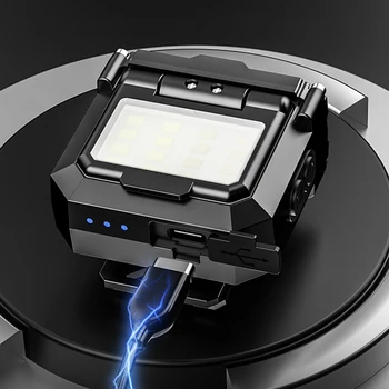 LED Induction Headlamp Waterproof Type-C USB Rechargeable Mini Cap Clip Light Portable Hunting Light for Camping Fishing Lantern 2
