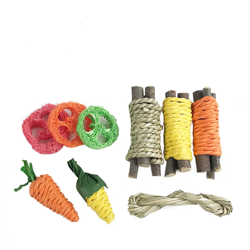 balles naturelles lapin pour jeu et dents