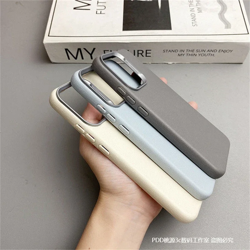 Luxury PU Silicone Shockproof Phone Back Cover - Soft Protective Shell with TPU Bumper