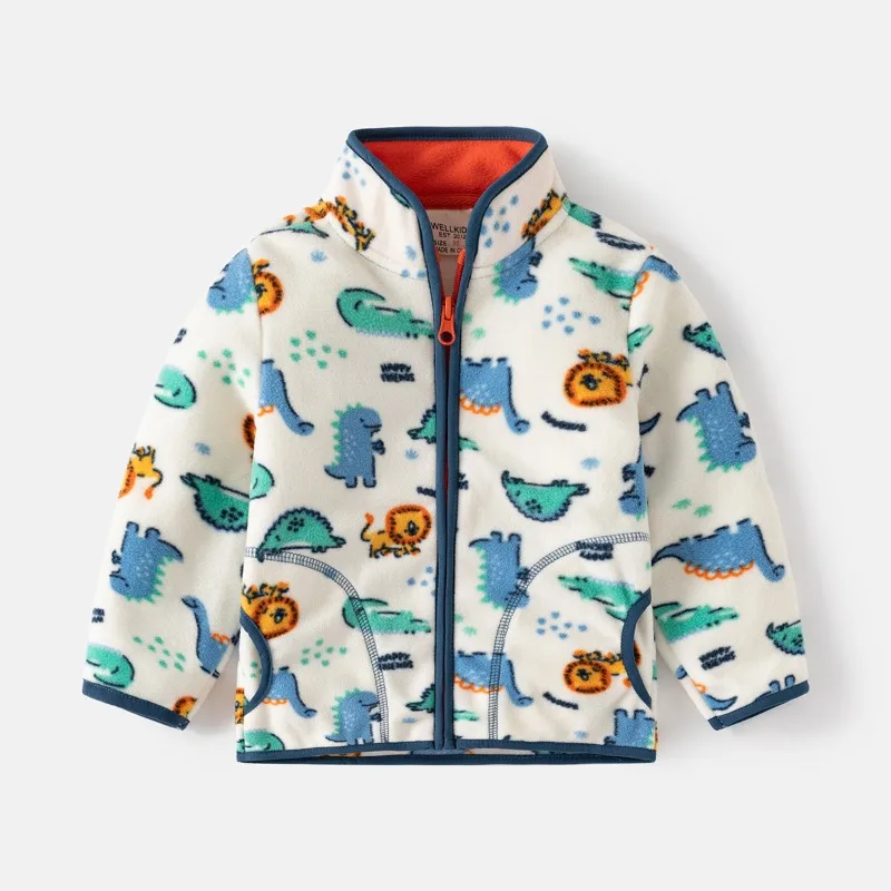 Kids Autumn Clothes Boy Girl Polar Fleece Coat 2-6Years