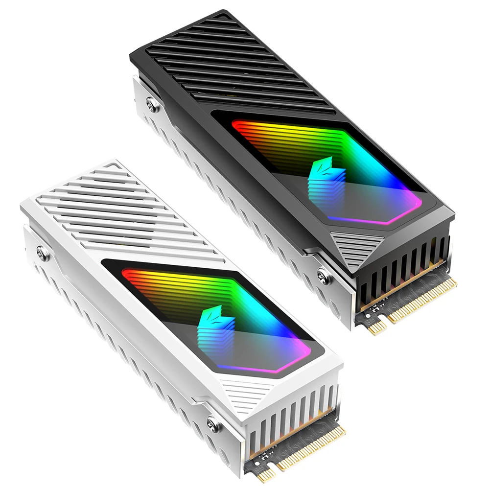 M.2 SSD Heatsink Aluminum ARGB M2 Hard Disk Radiator 5V 3Pin ARGB Aura Sync M.2 2280 NVME Solid State Drive Heatsink Cooler