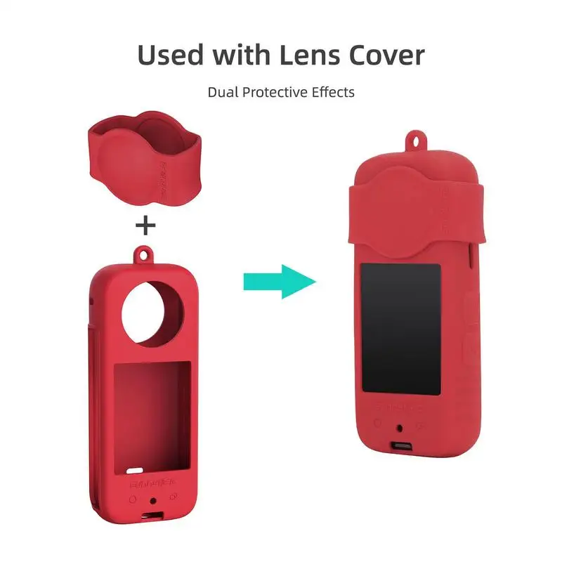 For Instas360 X3 Silicone Protective Storage Case Bag Box Mount For Insta 360 Panoramic Camera Portable Accessories