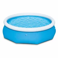 Piscine gonflable ronde 305x76 cm, installation rapide, piscine familiale pour jardin, cour, plaisir estival, matériau Tritech durable 6
