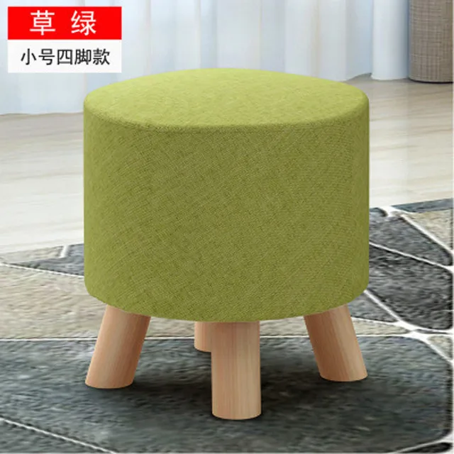 Description Picture 4 of itemBedroom furniture Round Stool Wooden Bedroom Dining Furniture Shoe Rack Footstool