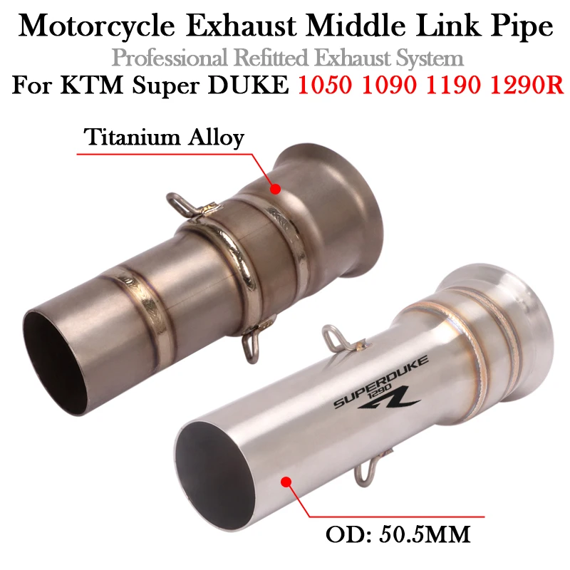 

Slip-On For KTM Super DUKE 1050 1090 1190 1290 R 2013 - 2016 Motorcycle Exhaust Escape Moto Muffler Modify 51MM Middle Link Pipe