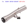 Slip On Motorcycle Middle Connect Tube Mid Link Pipe Stainless Steel Exhaust System For Suzuki GSF650 GSX650F 2007-2016