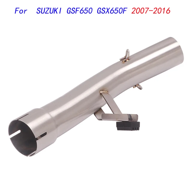 Slip On Motorcycle Middle Connect Tube Mid Link Pipe Stainless Steel Exhaust System For Suzuki GSF650 GSX650F 2007-2016