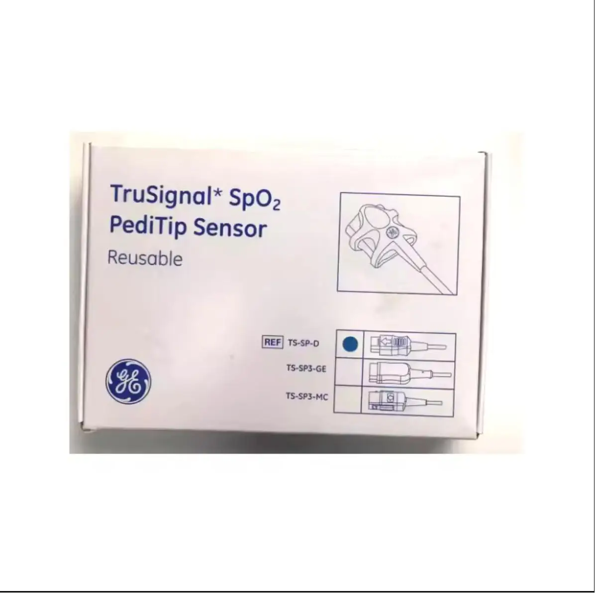 GE-TruSignal-SpO2-PedTip-Sensor-Reusable-SPO2-Probe-Parts-P-N-TS-SP-D ...