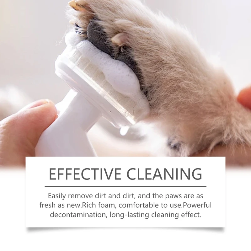 Pet Paws Cleaner Shampoos with Brush Not Rinse Massage
