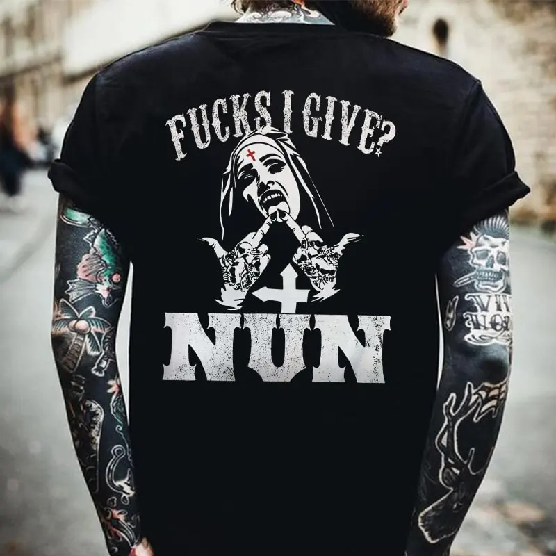 

F**Ks I Give Nun Printed Men's T-shirt