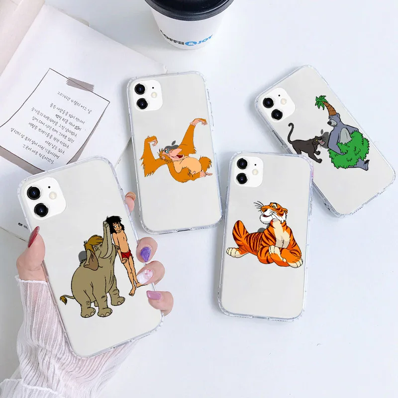 A-21 The Jungle Book Custodia Morbida Trasparente Ritagliata Per Iphone 14 Plus 13 Mini 12 11 Pro Max