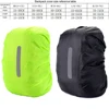 Reflective Waterproof Backpack Rain Cover Outdoor Sport Night Cycling Safety Light Rain Cover Case Bag Camping Hiking 10-70L 6