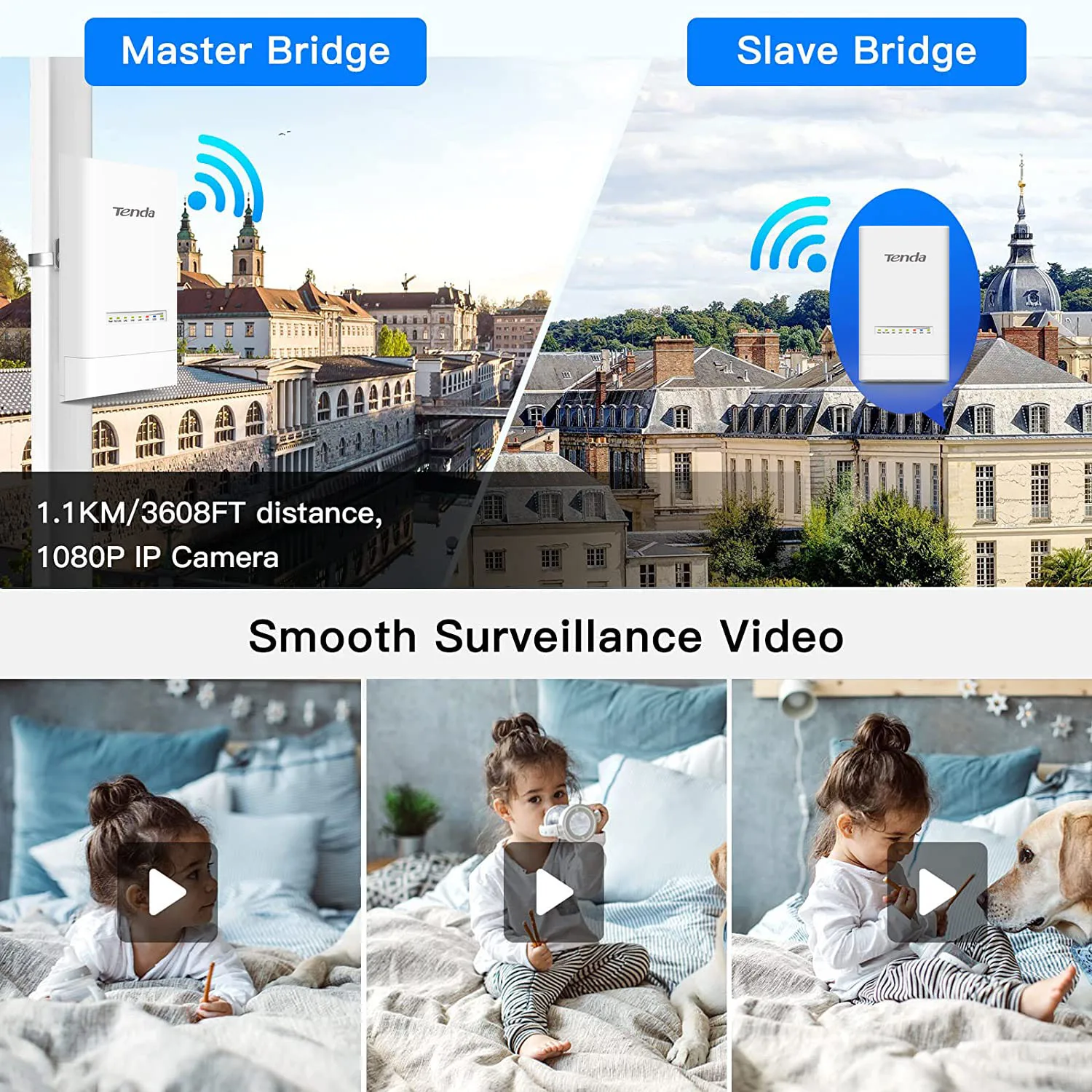 Tenda Os3 5km 5ghz 867mbps ao ar Livre Cpe sem Fio 5g Wifi Repetidor Extensor Roteador ap Ponto de Acesso Wi-fi Ponte Poe Adaptador - Imagem 5