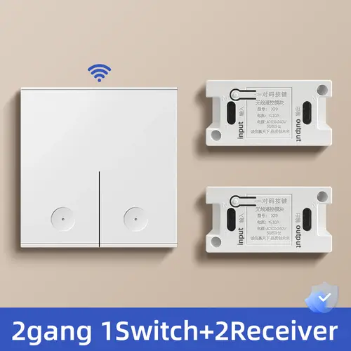 Wireless Smart Light Switch Without Neutral RF 315Mhz Mini Receiver Moudle 220V 110V Push Button Remote Control Lamp Single Live - Image 12