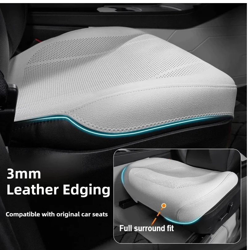 Nuovo coprisedile per auto aggiornato Cuscino estivo fresco Ventilazione Coprisedile universale per quattro stagioni Cuscino comfort completo incluso
