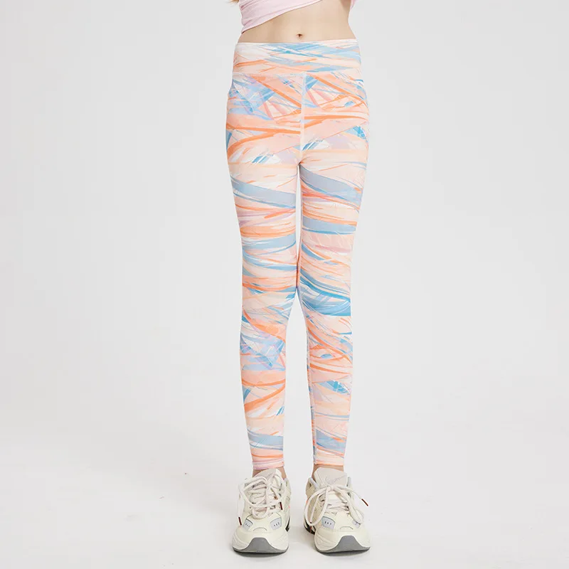 Summer Girls Leggings Printed Thin Elastic Yoga Pants for Kids Children Trousers Spring Teenager School Tights Baby Clothes