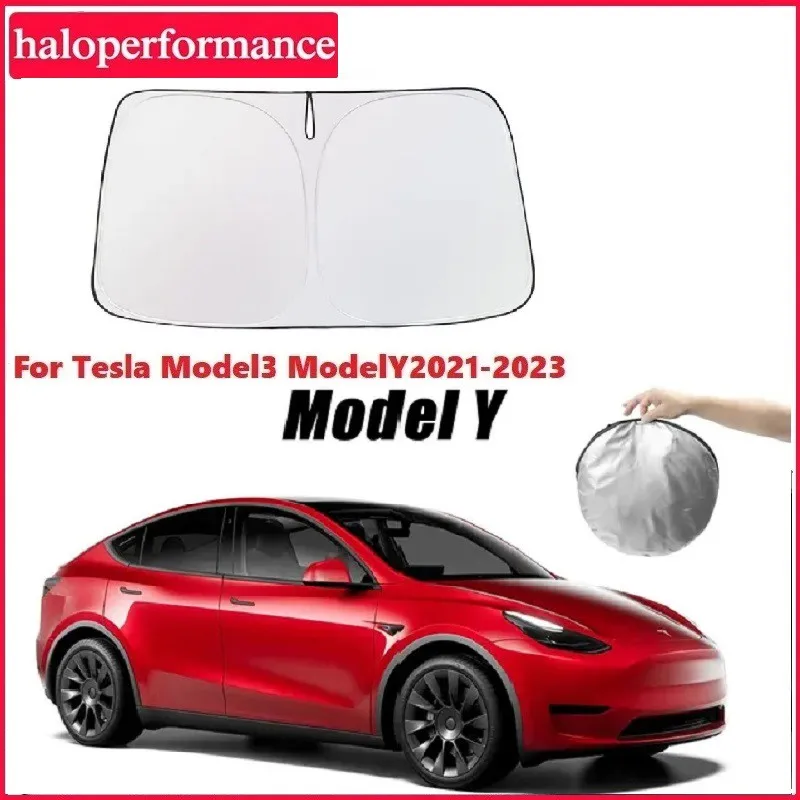 

Солнцезащитные козырьки на лобовое стекло автомобиля, солнцезащитные аксессуары для переднего стекла Tesla Model 3 Y