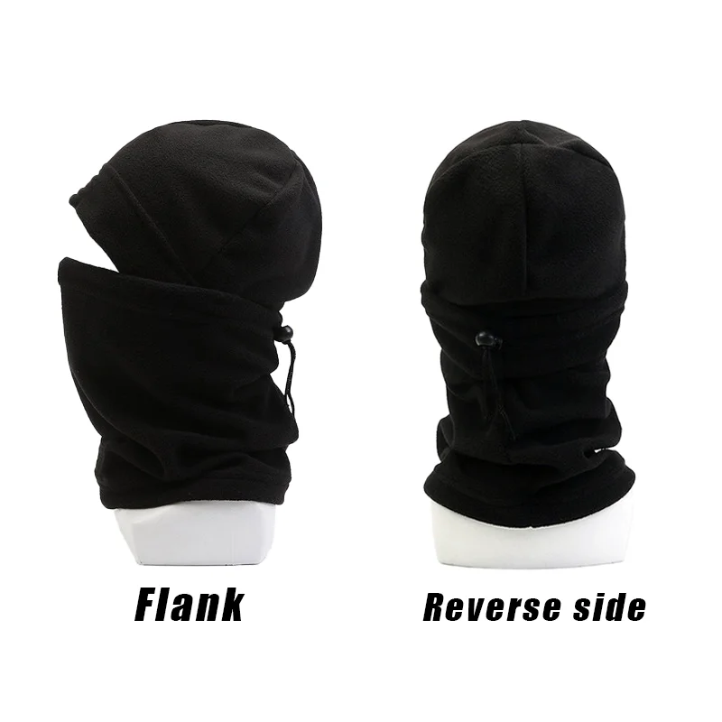 Men's Winter Warmth Set Knit Beanie Drawstring Neck Gaiter Fleece-Lined Face Cover Ear Protection winter hat winter accessories knitted hat scarf set fleece neck cover bandana neck gaiter face scarf headgear 3pcs