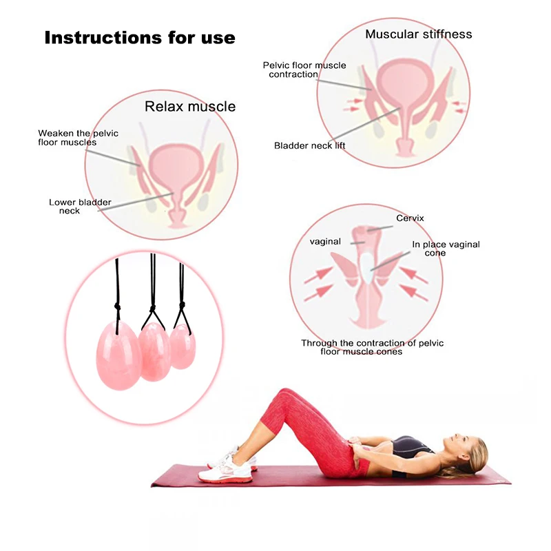 Massage Tool Drilled Helu Jade Egg Natural Stone Xiuyan Jade Massage Wand Yoni Ball Pelvic Kegel Exercise Tool Tightening Vaginal Muscle massage tool ball massager muscle massager