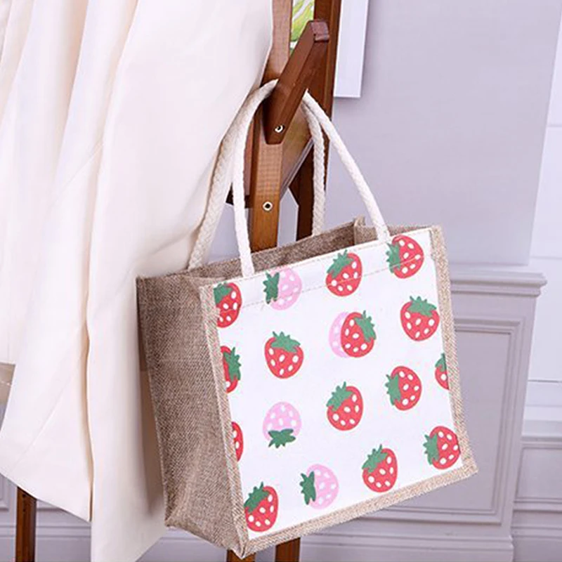 

Print Shopping Bag Female Portable Lunch Bag Tote Bag Cute Hand Carry Lunch Box Bag Purses And Handbags Designer