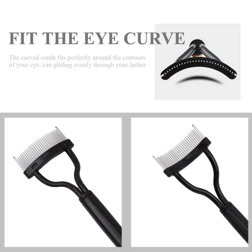 속눈썹 빗 속눈썹 분리 도구 마스카라 어플리케이터 속눈썹 브러쉬 래쉬 분리 도구 빗 아크 디자인 화장품 브러쉬 도구