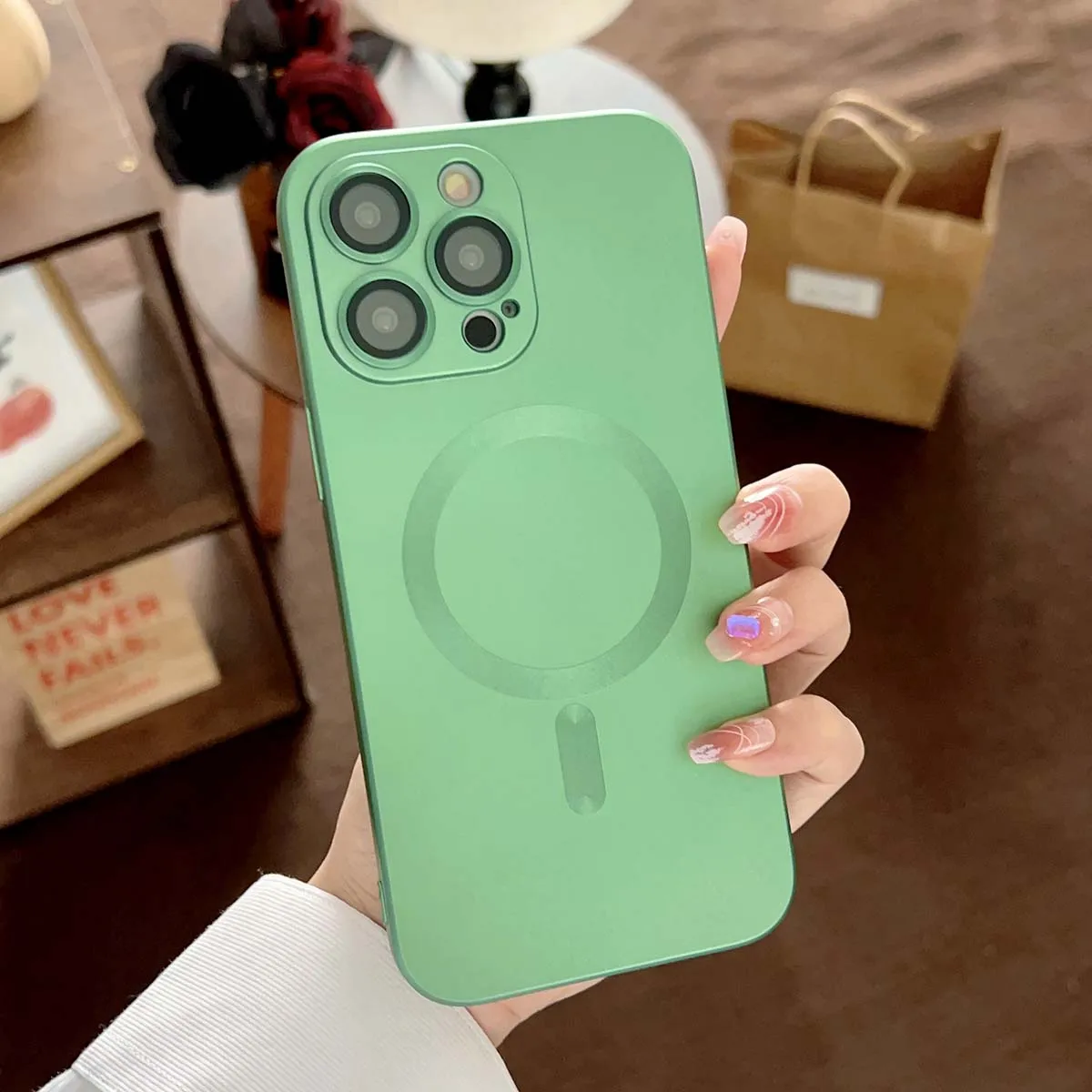 For iPhone 14 13 12 11 Pro Max Mac Mag Safe Wireless Charge With Camera