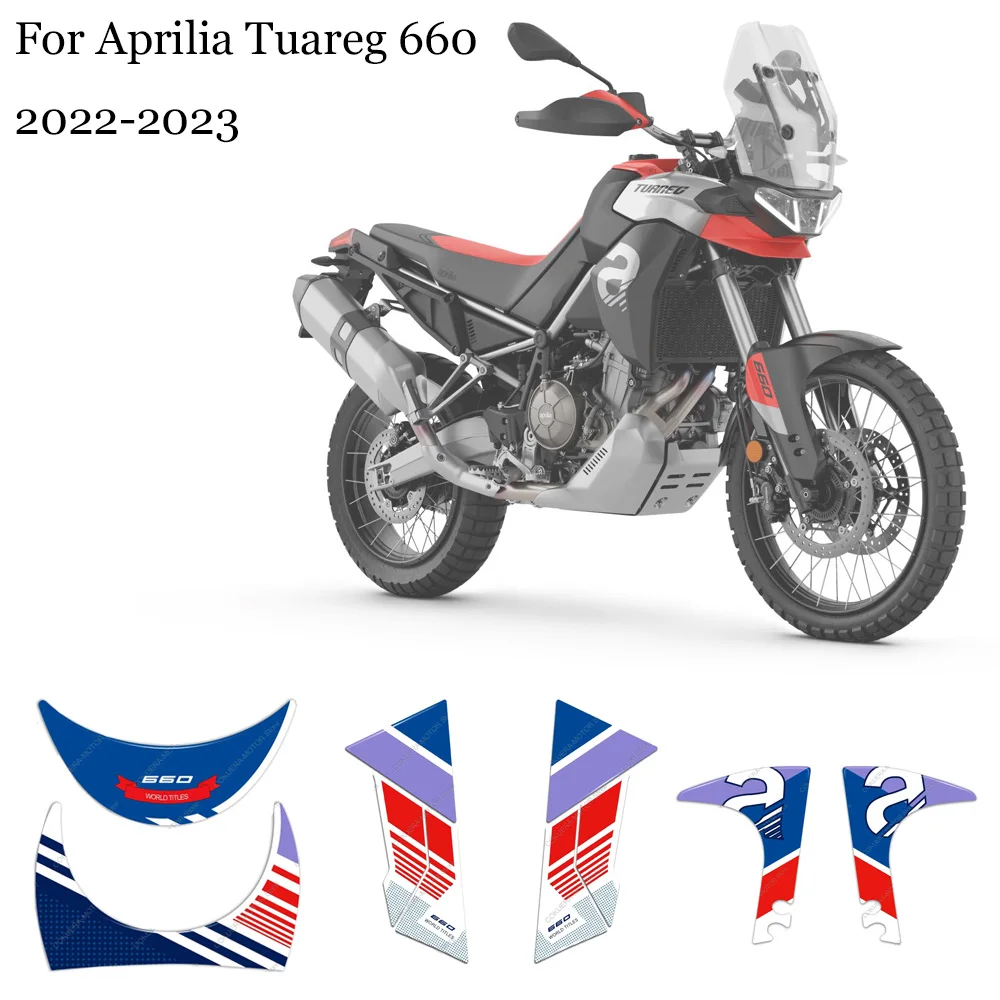 Adesivo Di Protezione Laterale Per Moto Per Aprilia Tuareg 660 2022-2023 Adesivo Di Protezione In Resina Epossidica 3D