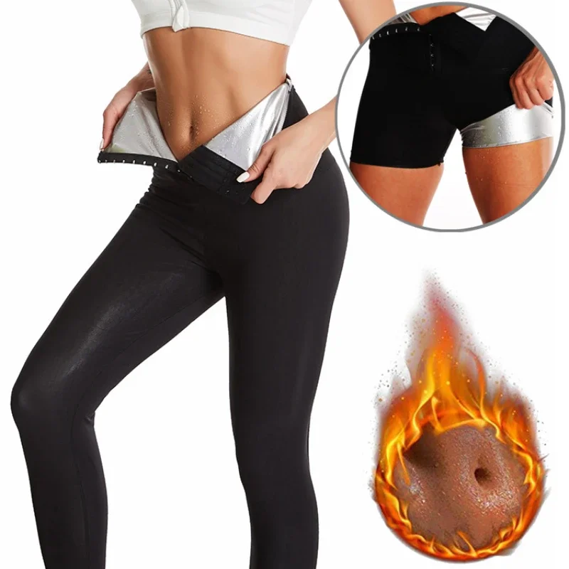 Body Shaper Pants Sauna Shapers Hot Sweat Sauna Effect Slimming Pants Fitness Shapewear Workout Gym Leggings Fitness