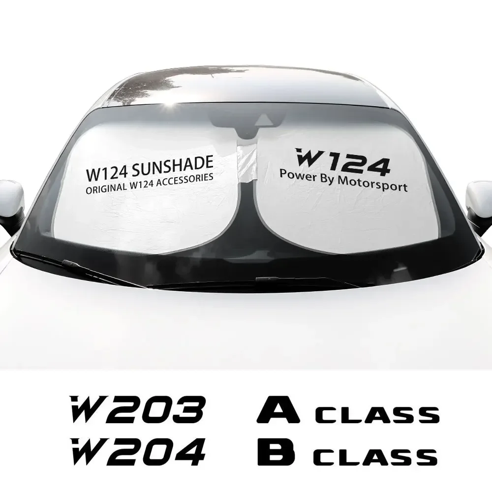 자동차 앞 유리 차양 파라솔 커버, 자외선 차단 반사판, 메르세데스 벤츠 A B C E S 클래스 W124 W203 W204 CLA CLS SL SLC SLK용